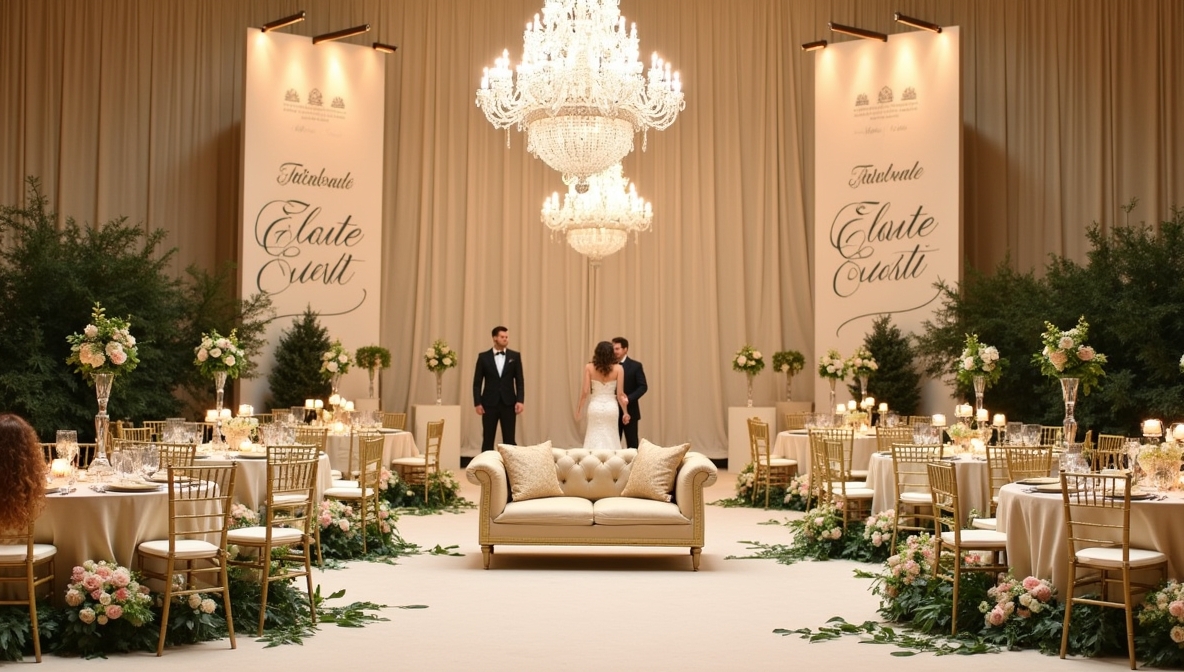 Our team collaborating on an event design